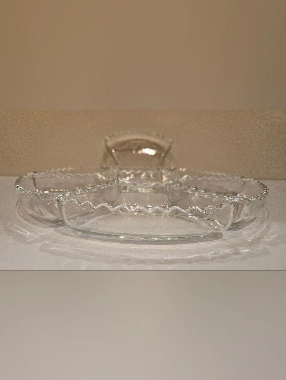 Vintage Anchor Hocking EAPC Lazy Susan Condiment Set With Extra Tray